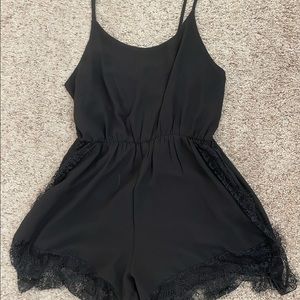Black romper - SIZE XL